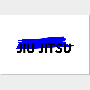 BJJ Brazilian Jiu Jitsu Blue Belt Posters and Art